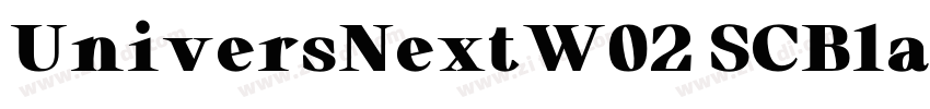 UniversNextW02 SCBla字体转换